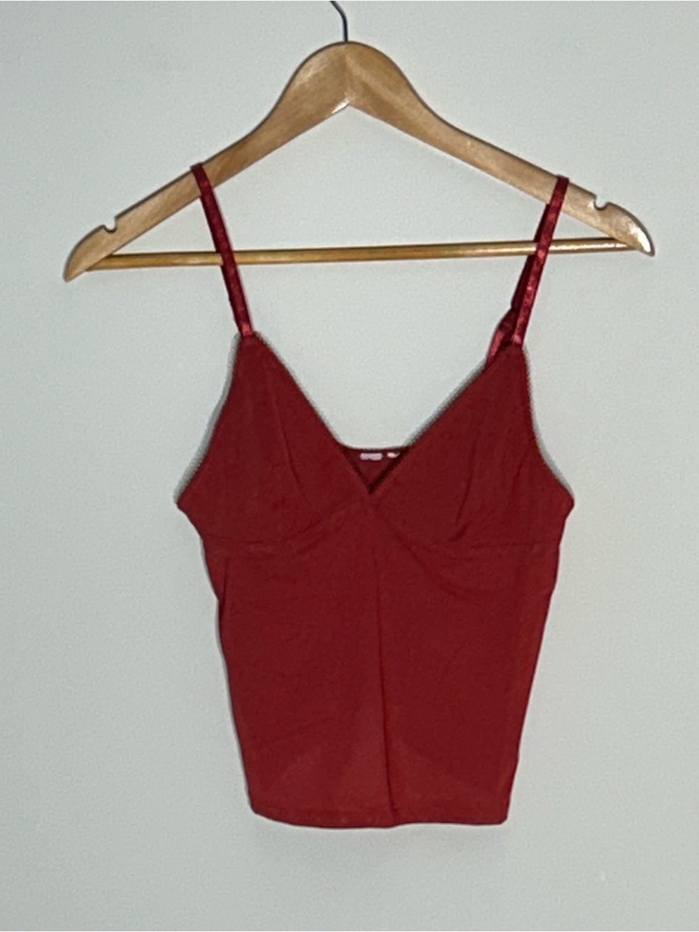 Urban Outfitters Crimson V-Neck Adjustable Strap Cami
